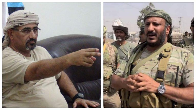 عاجل اليمن : عيدروس الزبيدي يهدد العميد طارق عفاش بدفنه حيا.. شاهد كيف رد الأخير على التهديد؟