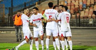 إيشو يسجل الهدف الأول للزمالك فى شباك بلاك بولز.. صور