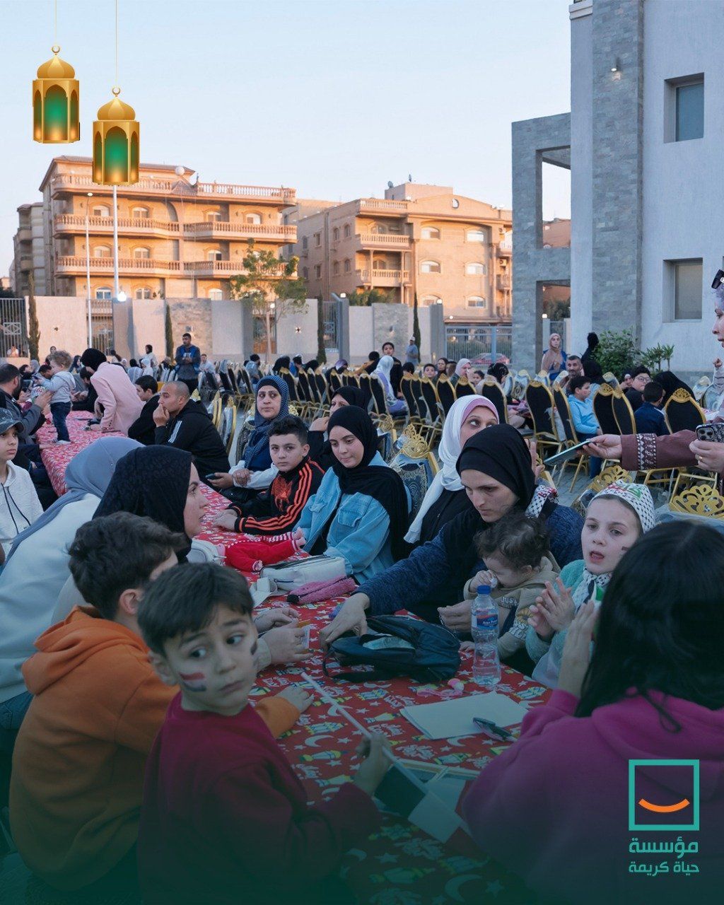 حياة كريمة تنظم قوافل السعادة لدعم الأسر الفلسطينية بالتعاون مع الجهات الشريكة.. فيديو