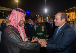 مغادرة الرئيس عبدالفتاح السيسي جدة وولي العهد في مقدمة مودعيه