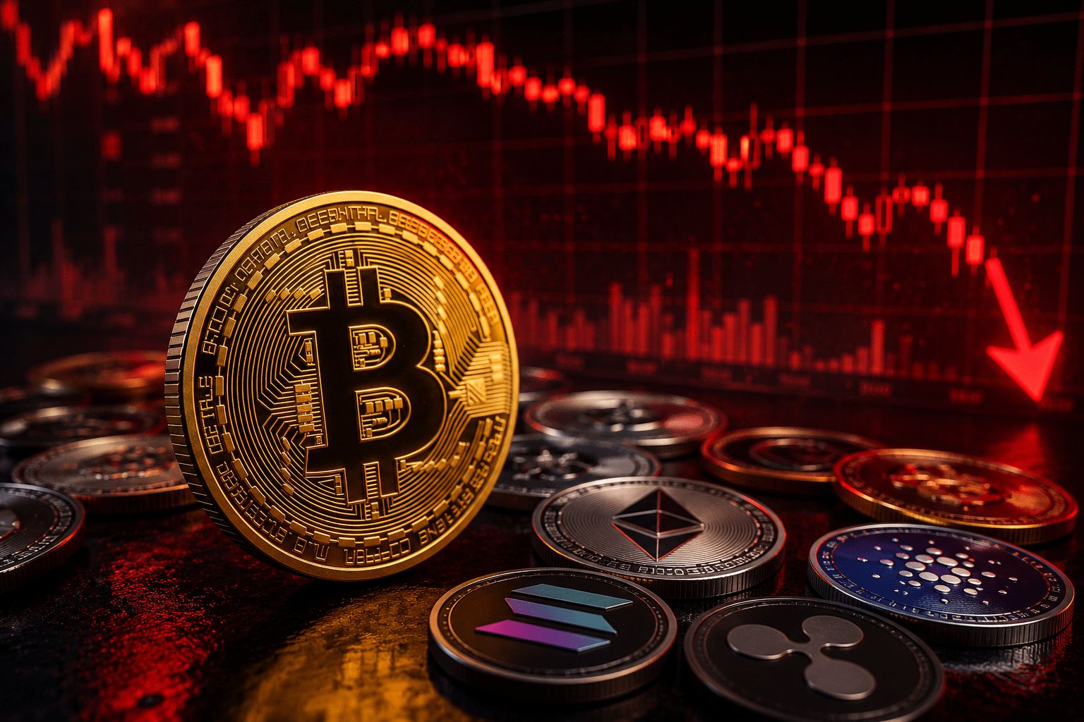 سعر البيتكوين يكسر مستوى 78 ألف دولار والذعر يضرب العملات البديلة