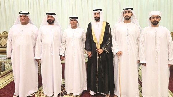 سالم بن سلطان يحضر أفراح المزروعي في رأس الخيمة