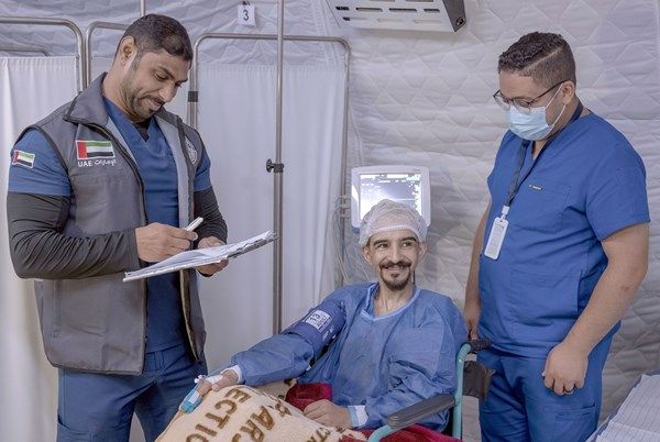 المستشفى الإماراتي العائم في العريش يجري 4 عمليات جراحية نوعية لمرضى من قطاع غزة