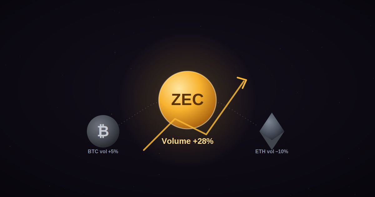 عودة الاهتمام بالخصوصية: عملة ZEC تتصدّر قائمة العملات الأكبر من حيث حجم التداول