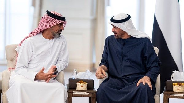 رئيس الدولة يستقبل ولي عهد عجمان