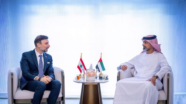 عمار النعيمي يستقبل السفير اللبناني