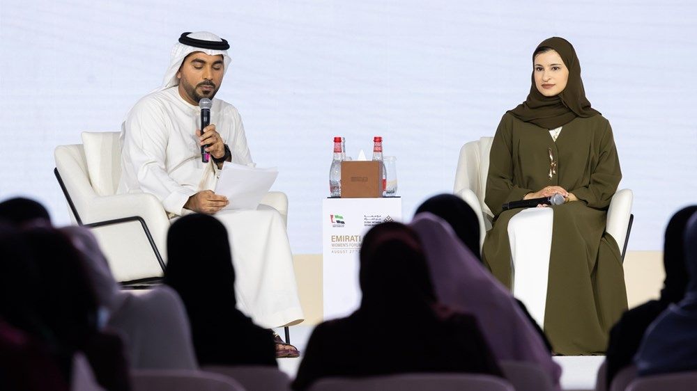 بحضور لطيفة بنت محمد.. سارة الأميري في منتدى المرأة الإماراتية: الاستثمار في الإنسان أساس صناعة مستقبل الإمارات