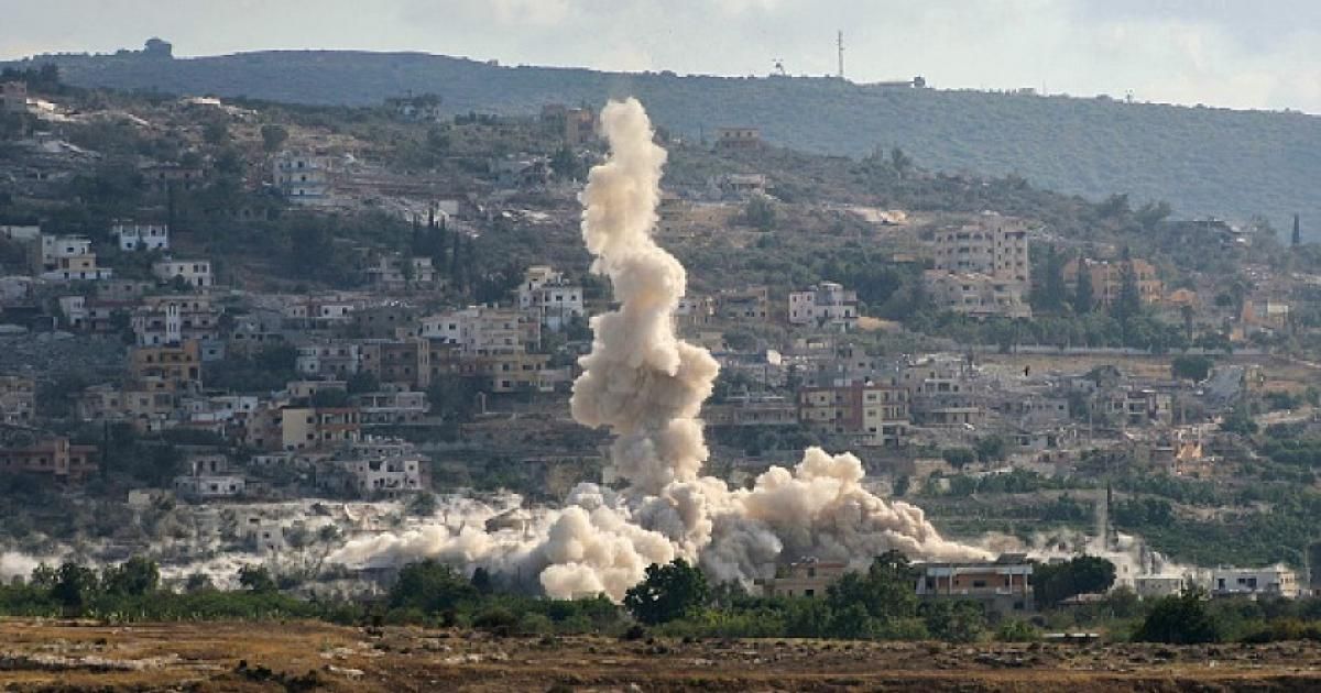 قصف إسرائيلي يستهدف حي الساحة القديمة في النبطية الفوقا جنوبي لبنان