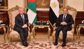 الرئيس السيسى يعزى عاهل الأردن فى وفاة والد الأميرة رجوة الحسين