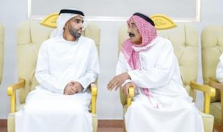 خالد بن سعود يعزّي في وفاة زوجة يوسف محمد منقوش