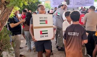 فريق الاستجابة الإماراتي يتفقّد مركز إيواء متضرري الزلزال جنوبي الفلبين
