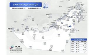الإمارات.. ركنة العين تسجل أقل درجة حرارة