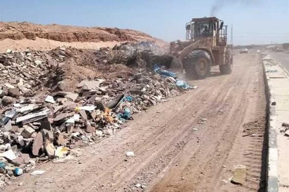 إطلاق حملة كبرى لرفع مخلفات البناء والحفر بالغردقة للحفاظ على سلامة الطرق