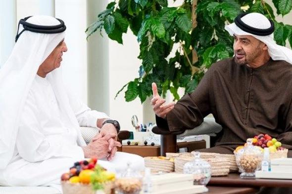 رئيس الدولة يستقبل حاكم رأس الخيمة